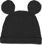Disney Mickey Mouse 4 Piece Outfit Set: Bodysuit Pants Bib Hat - Image 4